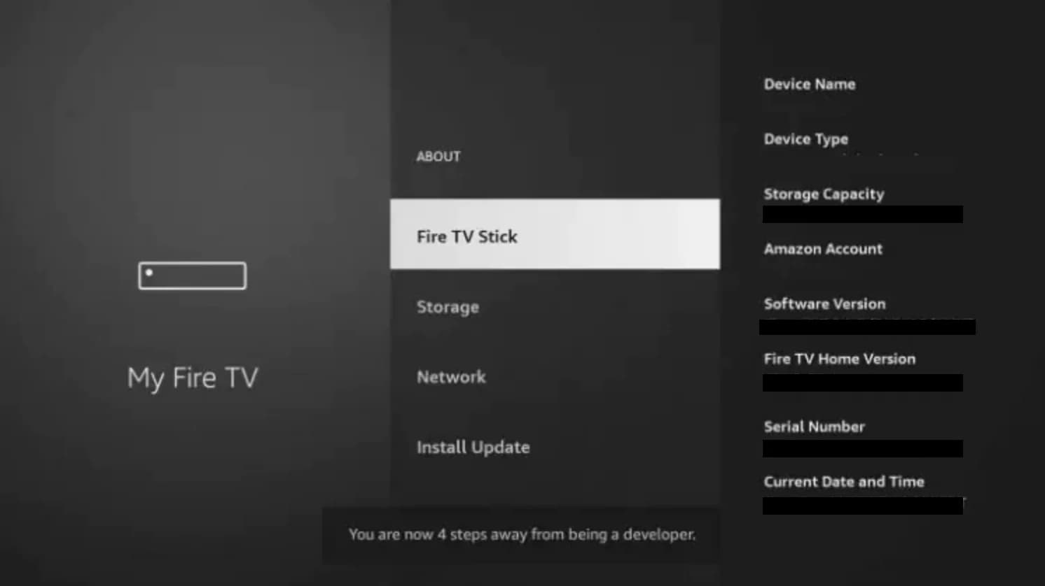 Firestick Developer Options